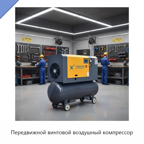 Передвижной винтовой воздушный компрессор