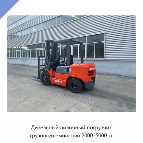 Дизельный вилочный погрузчик грузоподъёмностью 2000–5000 кг