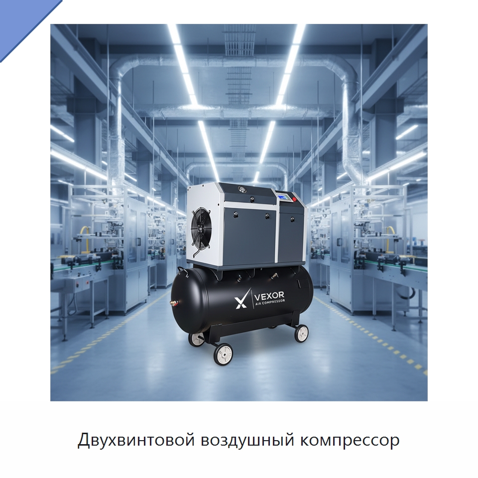 Двухвинтовой воздушный компрессор — Промышленные компрессоры