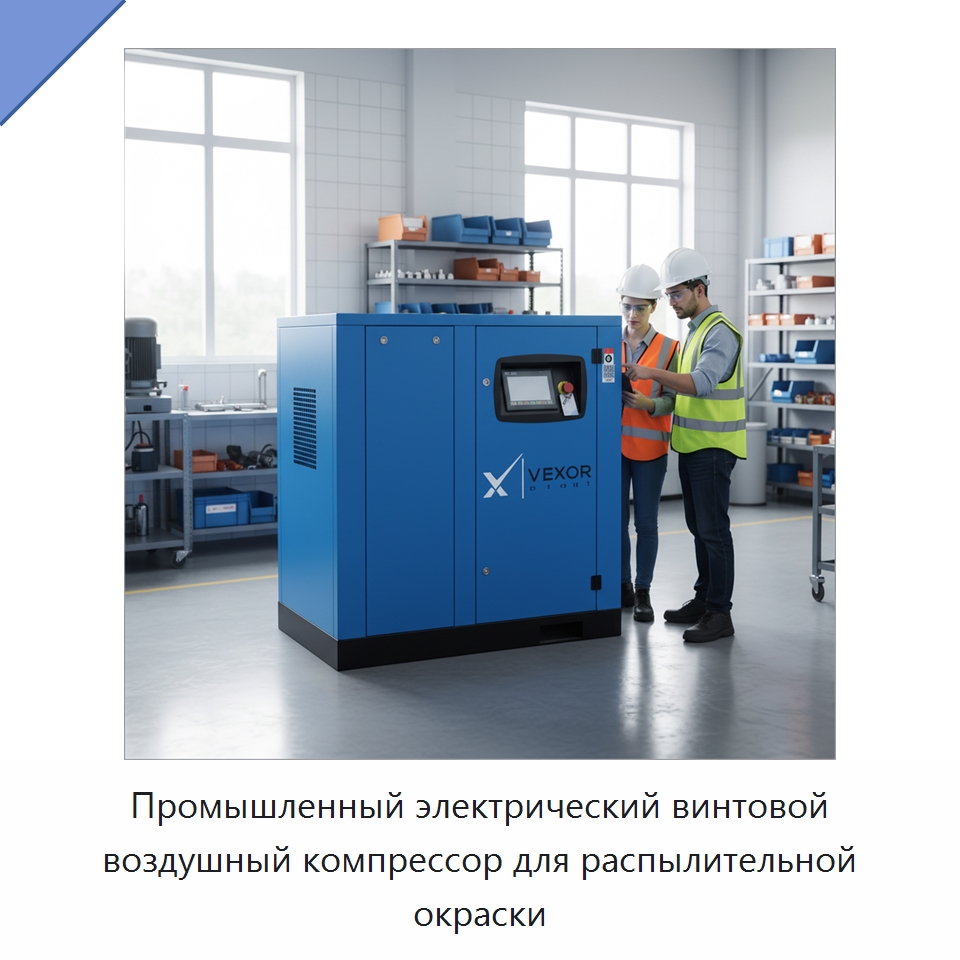 Промышленный электрический винтовой воздушный компрессор для распылительной окраски — Промышленные компрессоры