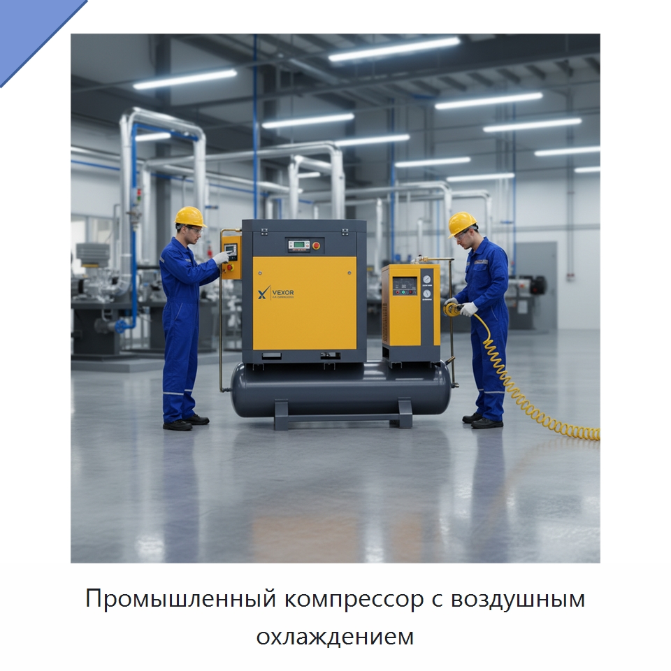 Промышленный компрессор с воздушным охлаждением — Промышленные компрессоры