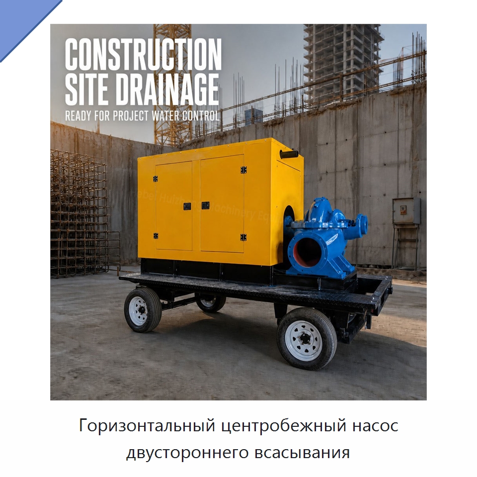 Горизонтальный центробежный насос двустороннего всасывания — Насосы