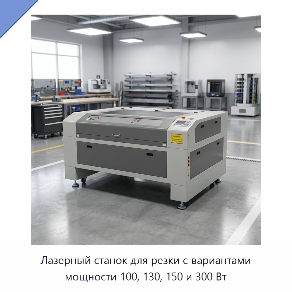 Лазерный станок для резки с вариантами мощности 100, 130, 150 и 300 Вт — Лазерные гравировальные станки