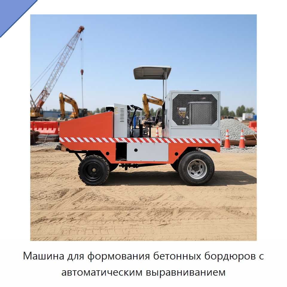 Машина для формования бетонных бордюров с автоматическим выравниванием — Оборудование для работы с бетоном