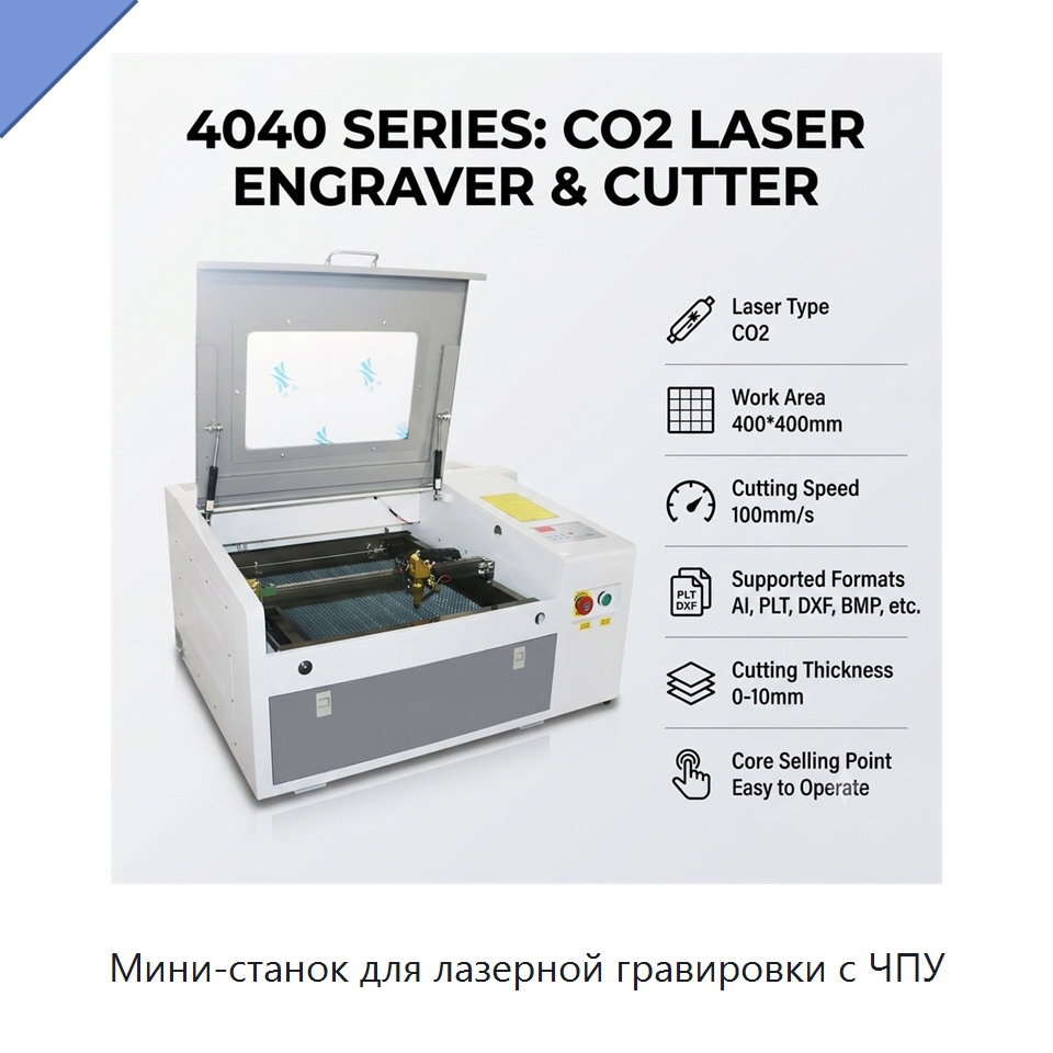 Мини-станок для лазерной гравировки с ЧПУ — Станки лазерной резки