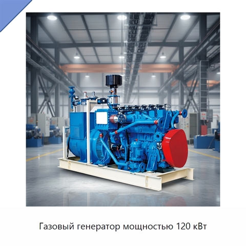 Газовый генератор мощностью 120 кВт