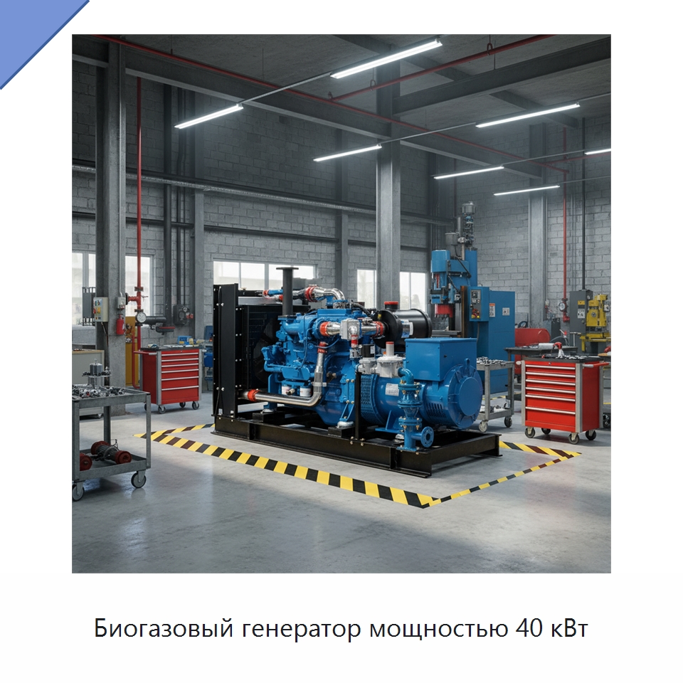 Биогазовый генератор мощностью 40 кВт — Газотурбинные генераторы