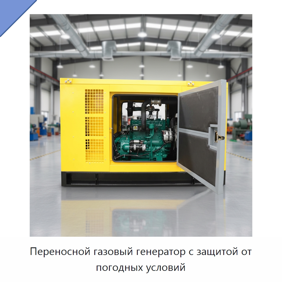 Переносной газовый генератор с защитой от погодных условий — Газотурбинные генераторы