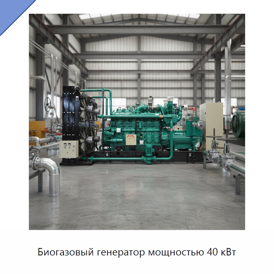 Биогазовый генератор мощностью 40 кВт — Газотурбинные генераторы