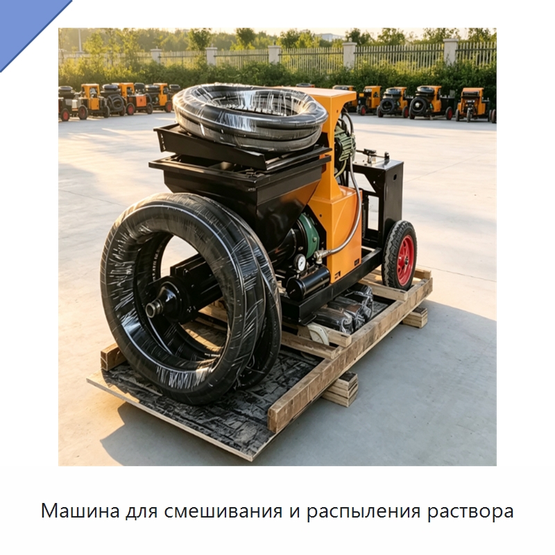Машина для смешивания и распыления раствора — Штукатурные станции