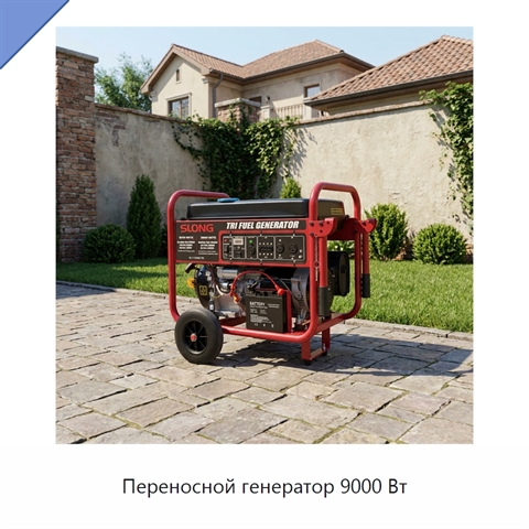 Переносной генератор 9000 Вт
