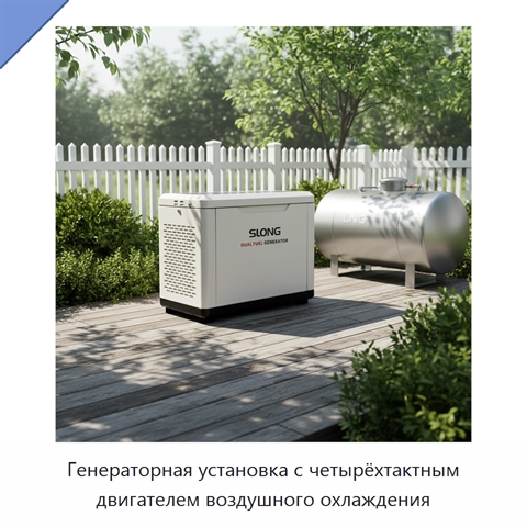 Генераторная установка с четырёхтактным двигателем воздушного охлаждения