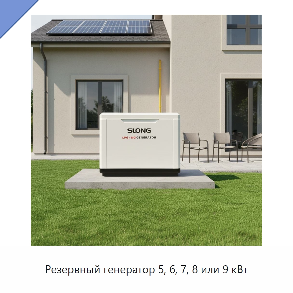 Резервный генератор 5, 6, 7, 8 или 9 кВт — Газотурбинные генераторы