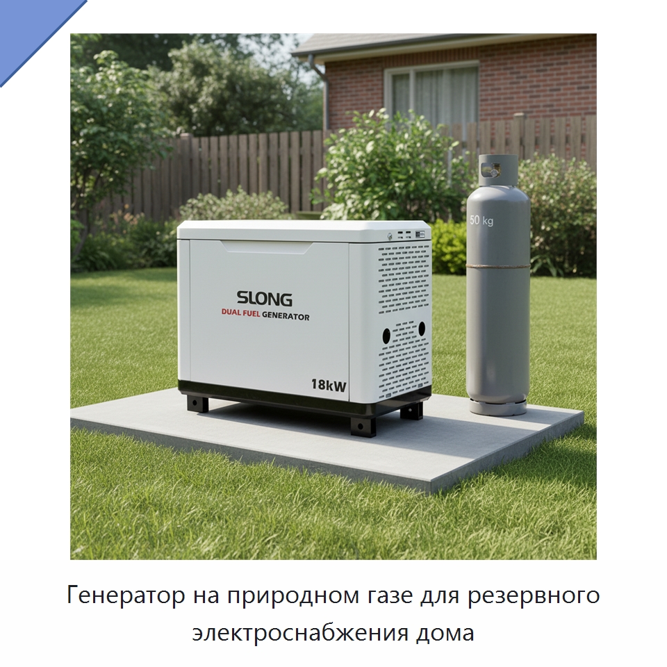 Генератор на природном газе для резервного электроснабжения дома — Бензиновые генераторы