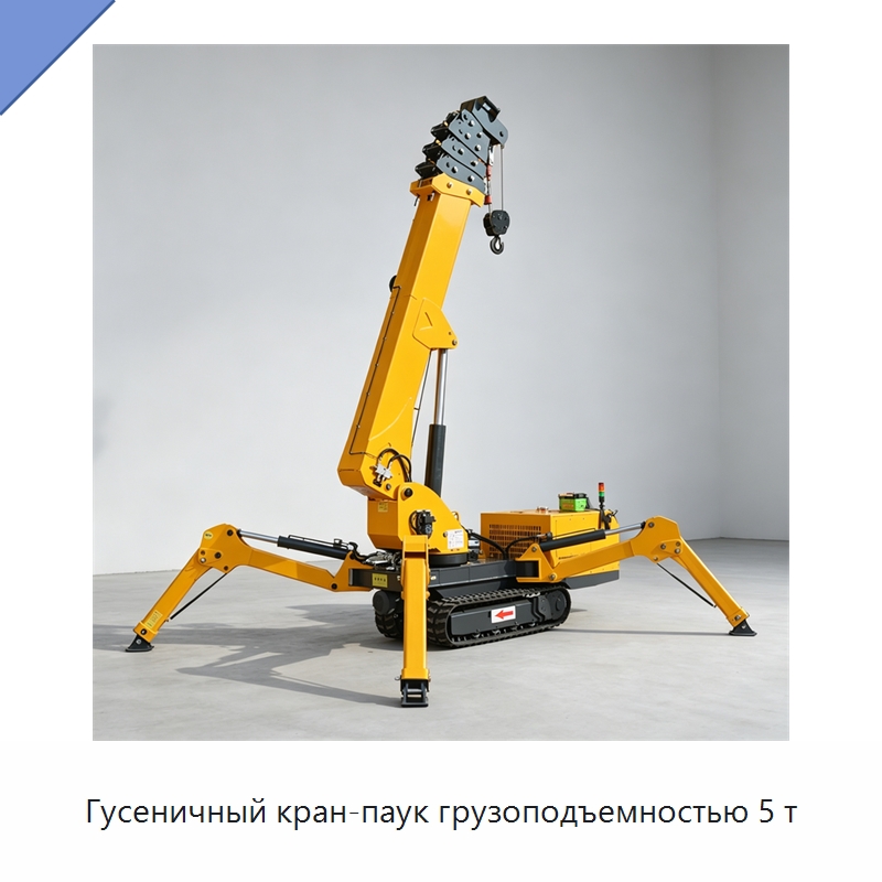 Гусеничный кран-паук грузоподъемностью 5 т — Краны