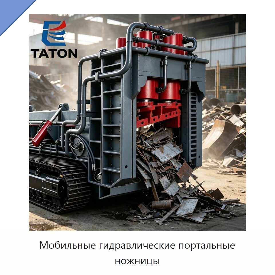 Мобильные гидравлические портальные ножницы — Оборудование для переработки металлолома