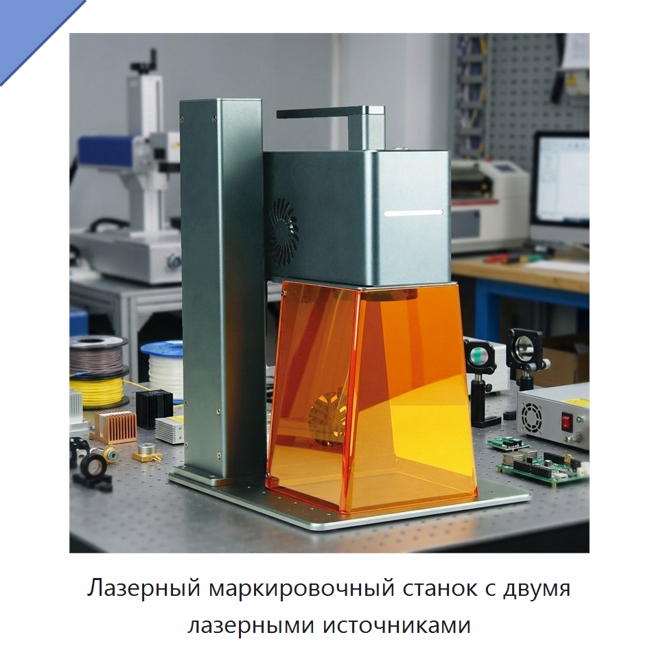 Лазерный маркировочный станок с двумя лазерными источниками — Лазерные маркировочные станки