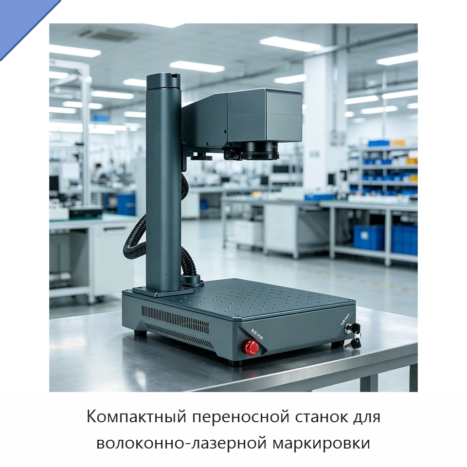 Компактный переносной станок для волоконно-лазерной маркировки — Лазерные маркировочные станки