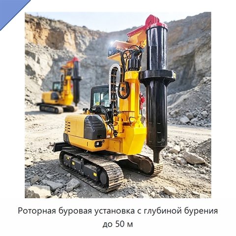 Роторная буровая установка с глубиной бурения до 50 м
