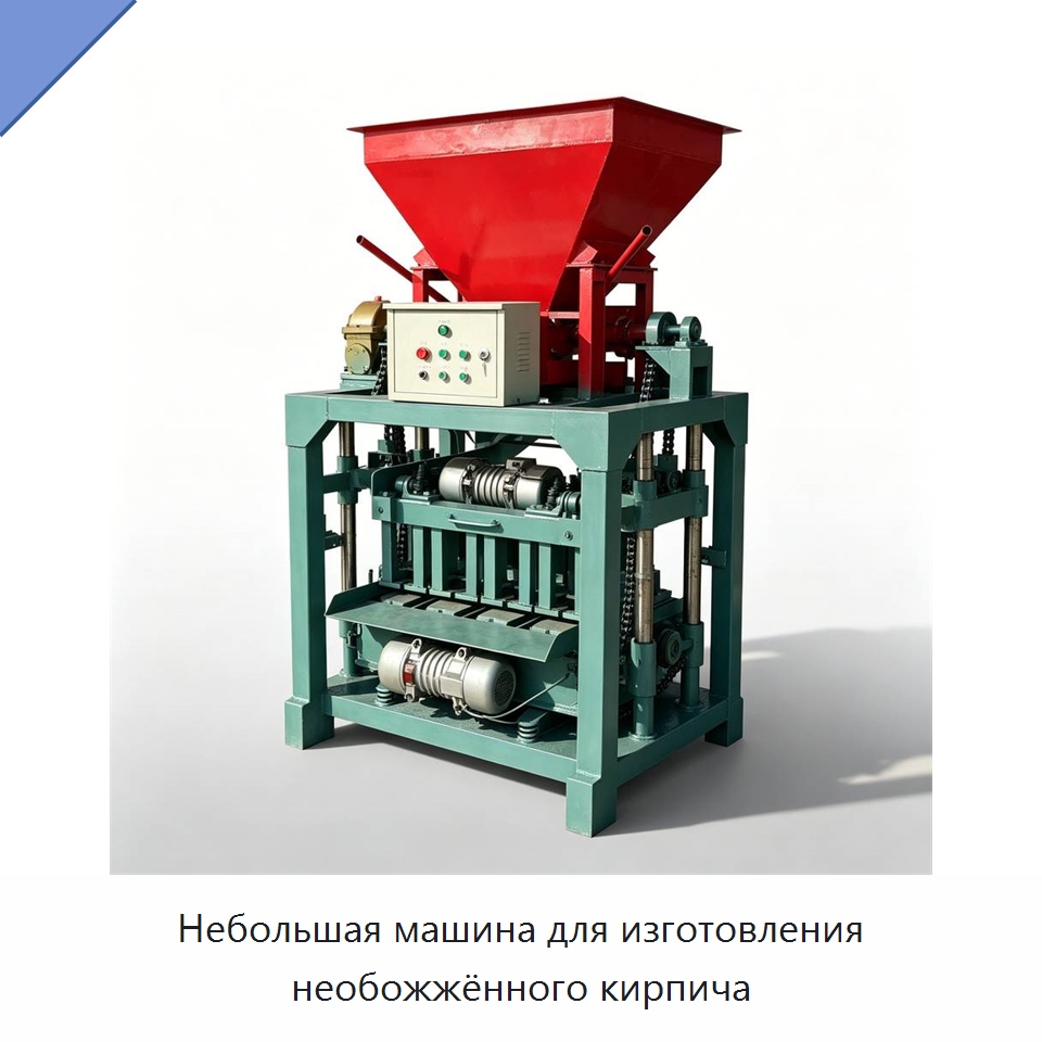 Небольшая машина для изготовления необожжённого кирпича — Оборудование для производства кирпича