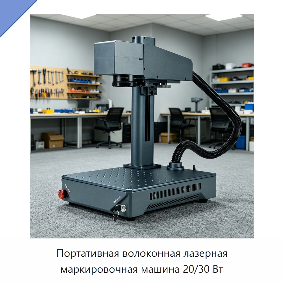 Портативная волоконная лазерная маркировочная машина 20/30 Вт — Лазерные маркировочные станки