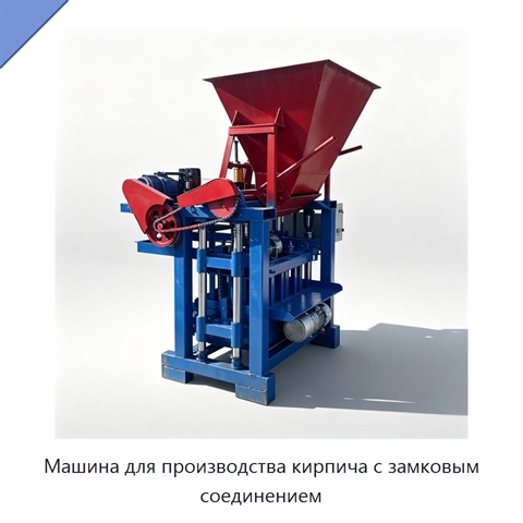 Машина для производства кирпича с замковым соединением
