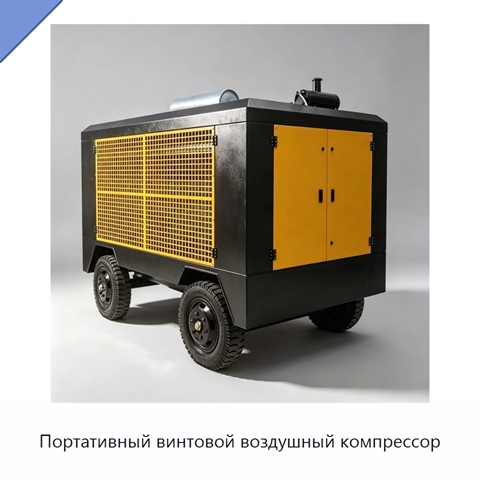 Портативный винтовой воздушный компрессор
