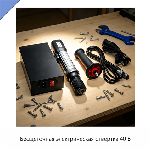 Бесщёточная электрическая отвертка 40 В