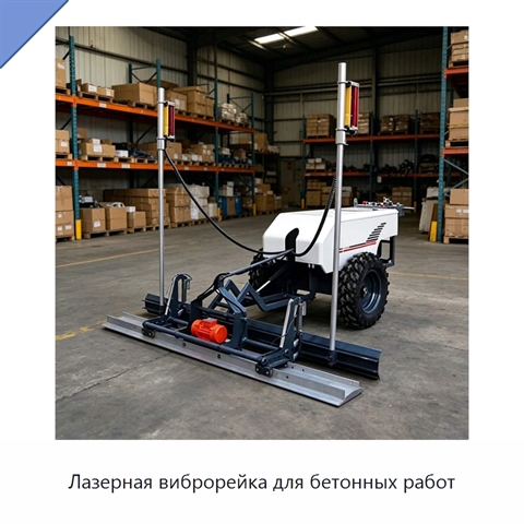 Лазерная виброрейка для бетонных работ
