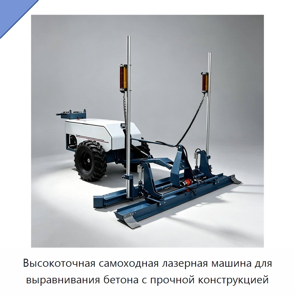 Высокоточная самоходная лазерная машина для выравнивания бетона с прочной конструкцией — Специальная строительная техника