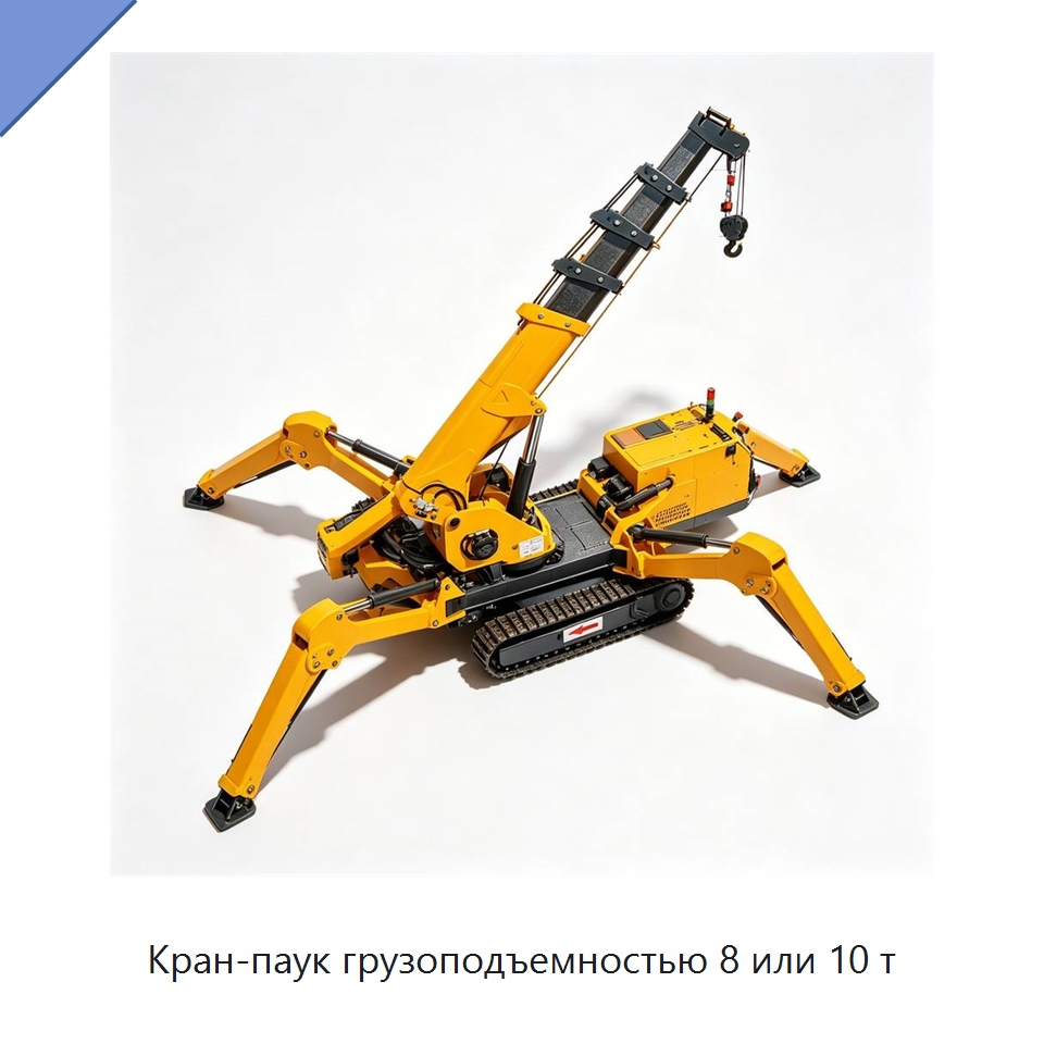 Кран-паук грузоподъемностью 8 или 10 т — Краны