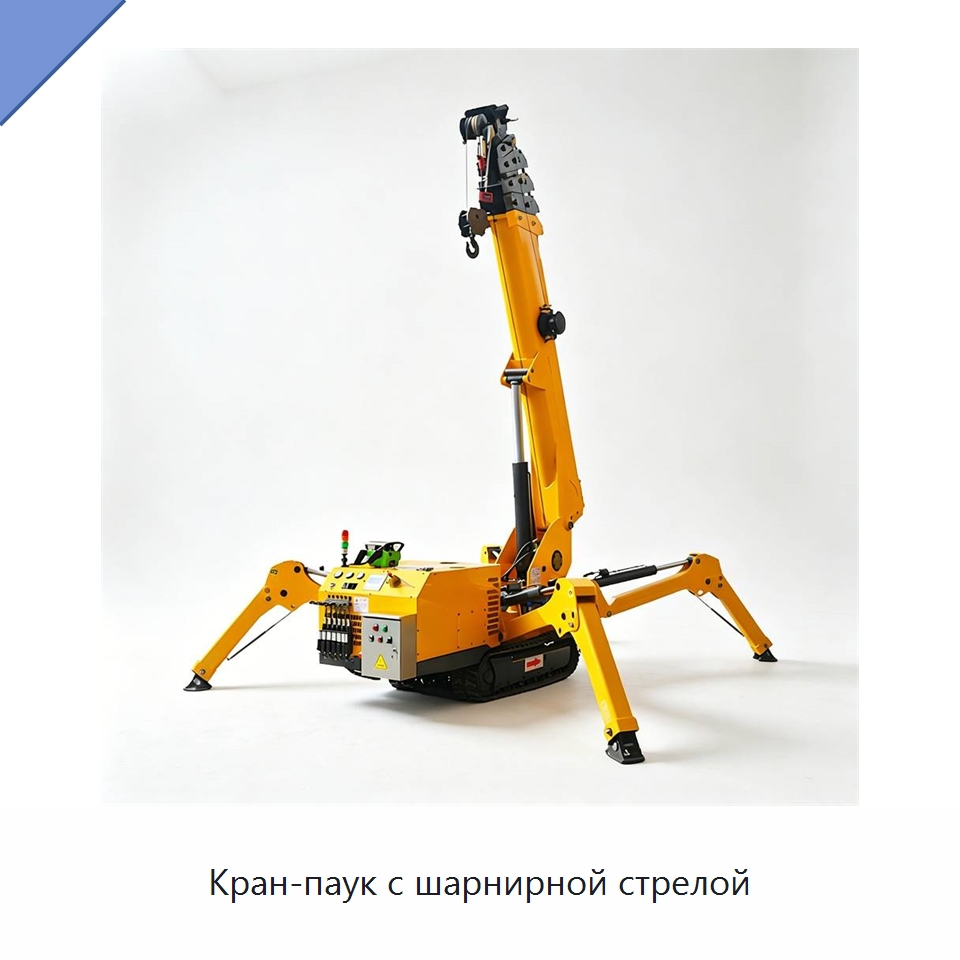 Кран-паук с шарнирной стрелой — Краны