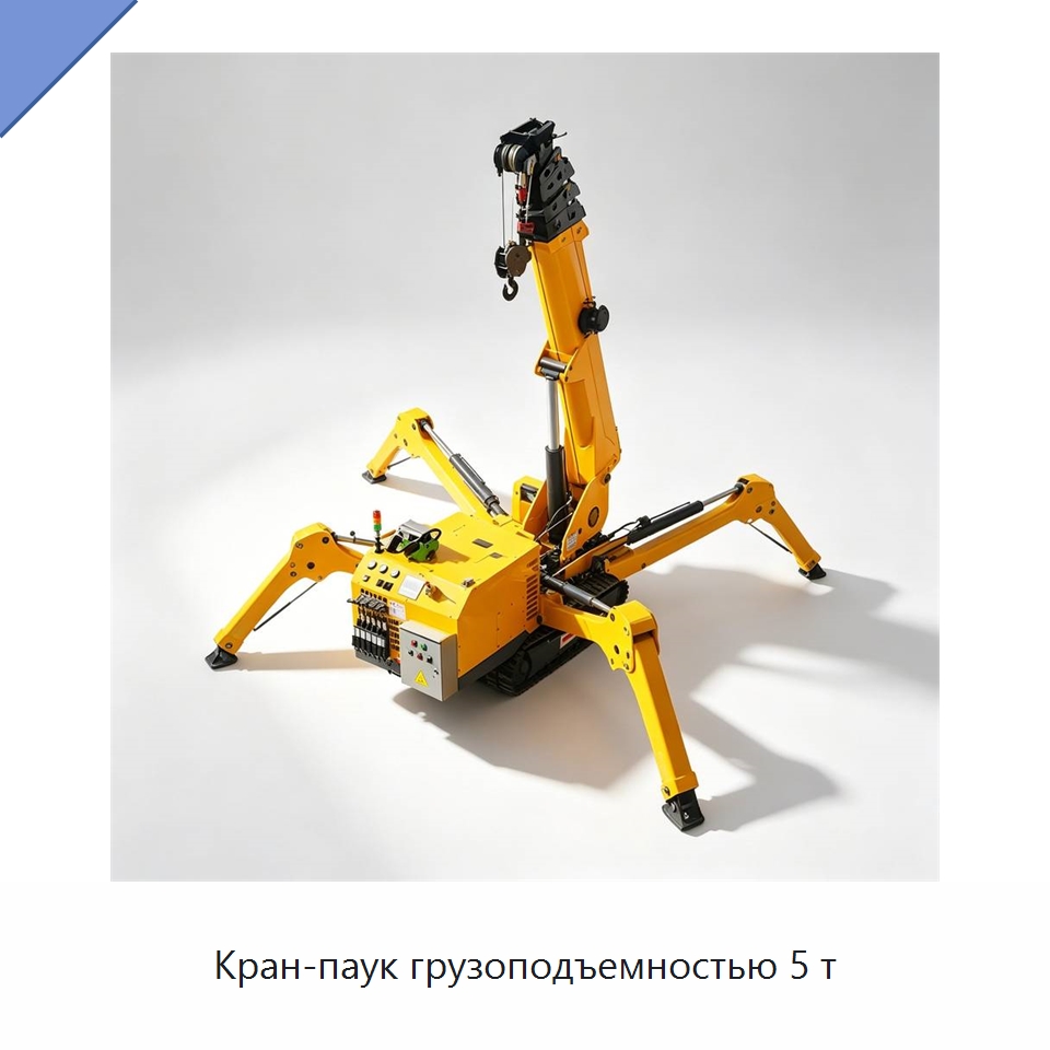 Кран-паук грузоподъемностью 5 т — Краны