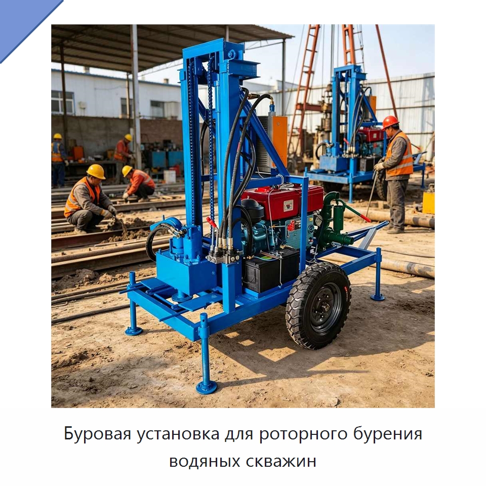 Буровая установка для роторного бурения водяных скважин — Специальное оборудование для производства строительных материалов
