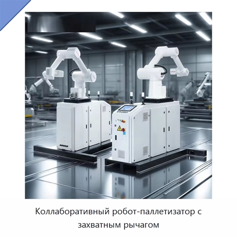 Коллаборативный робот-паллетизатор с захватным рычагом