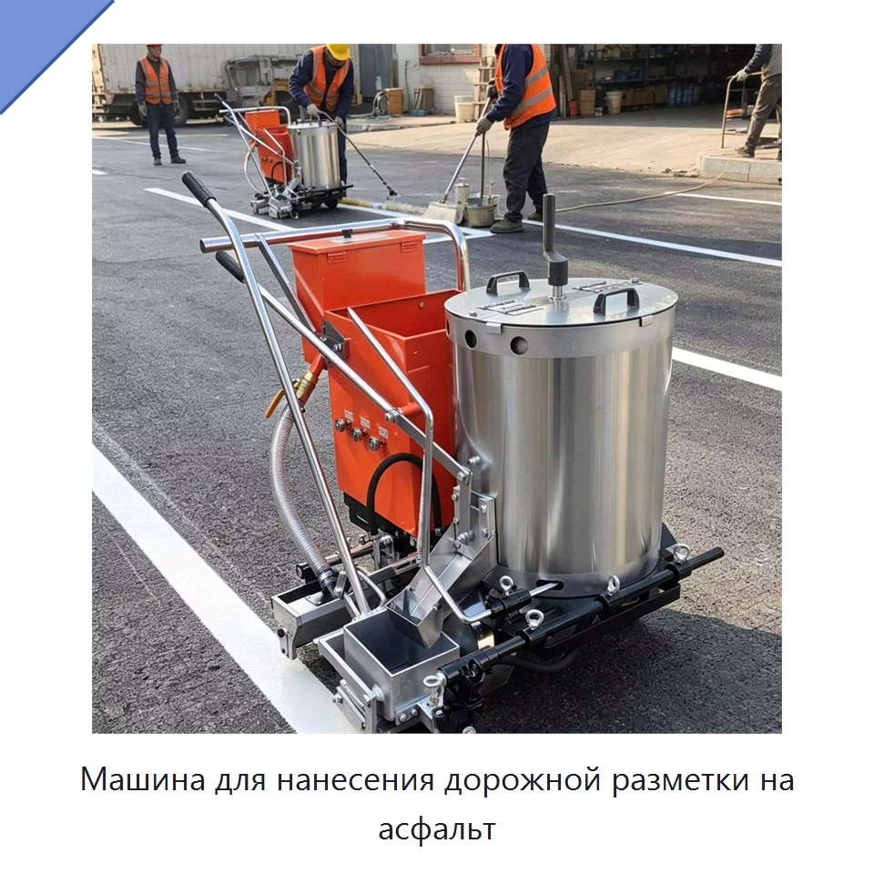 Машина для нанесения дорожной разметки на асфальт — Дорожная техника
