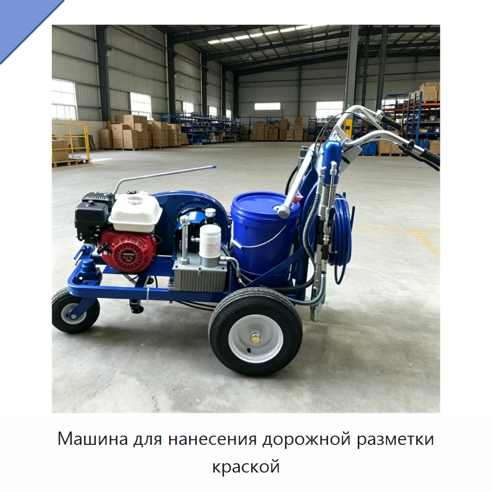 Машина для нанесения дорожной разметки краской — Дорожная техника