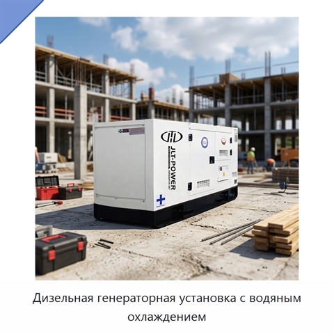 Дизельная генераторная установка с водяным охлаждением