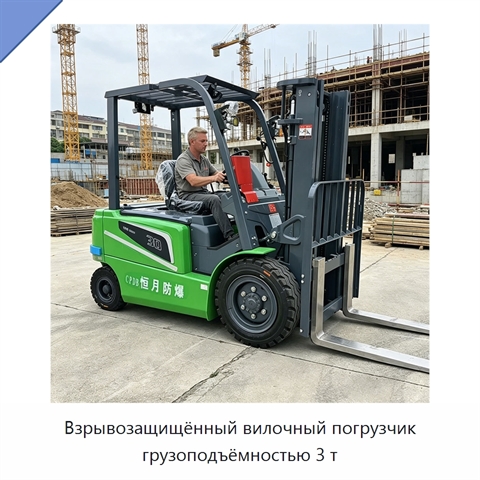 Взрывозащищённый вилочный погрузчик грузоподъёмностью 3 т