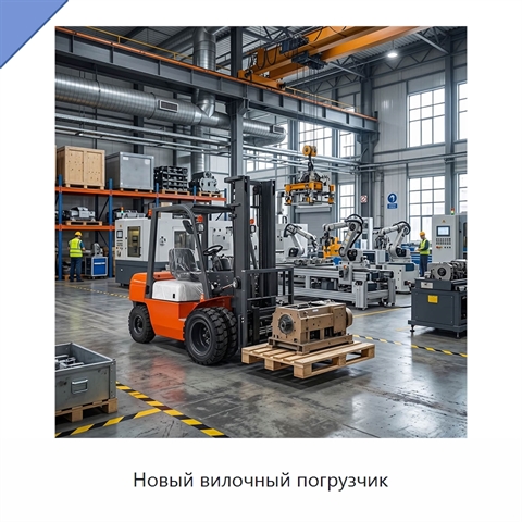 Новый вилочный погрузчик