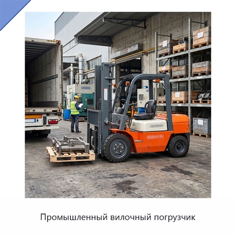 Промышленный вилочный погрузчик