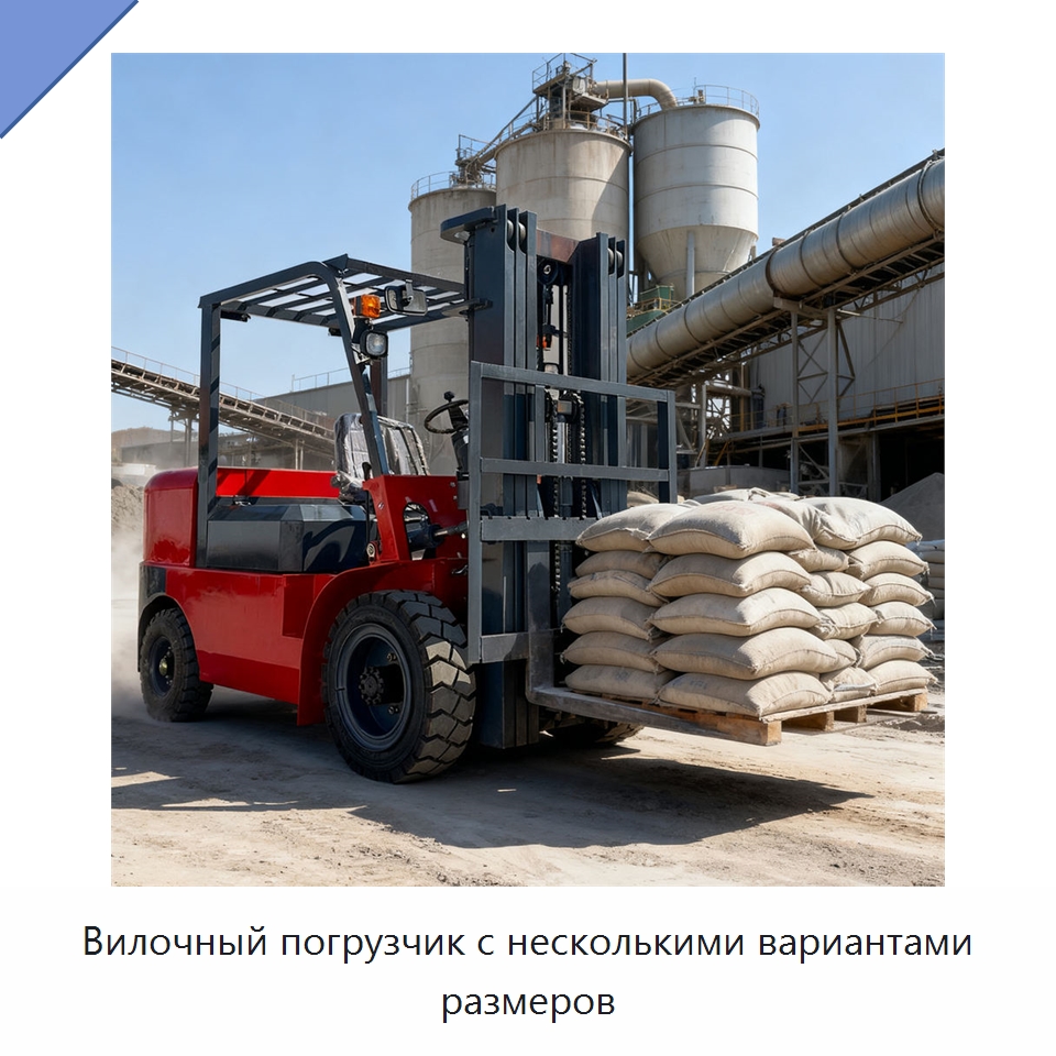 Вилочный погрузчик с несколькими вариантами размеров — Вилочные погрузчики