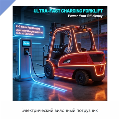 Электрический вилочный погрузчик