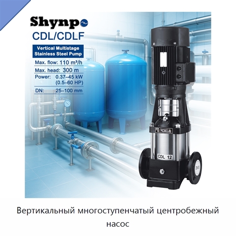 Вертикальный многоступенчатый центробежный насос
