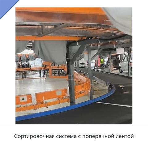 Сортировочная система с поперечной лентой