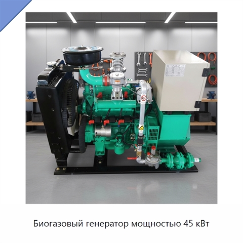 Биогазовый генератор мощностью 45 кВт