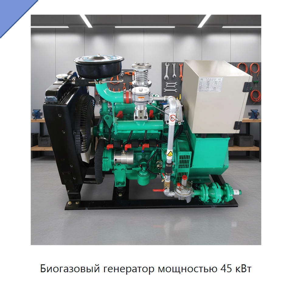 Биогазовый генератор мощностью 45 кВт — Газотурбинные генераторы