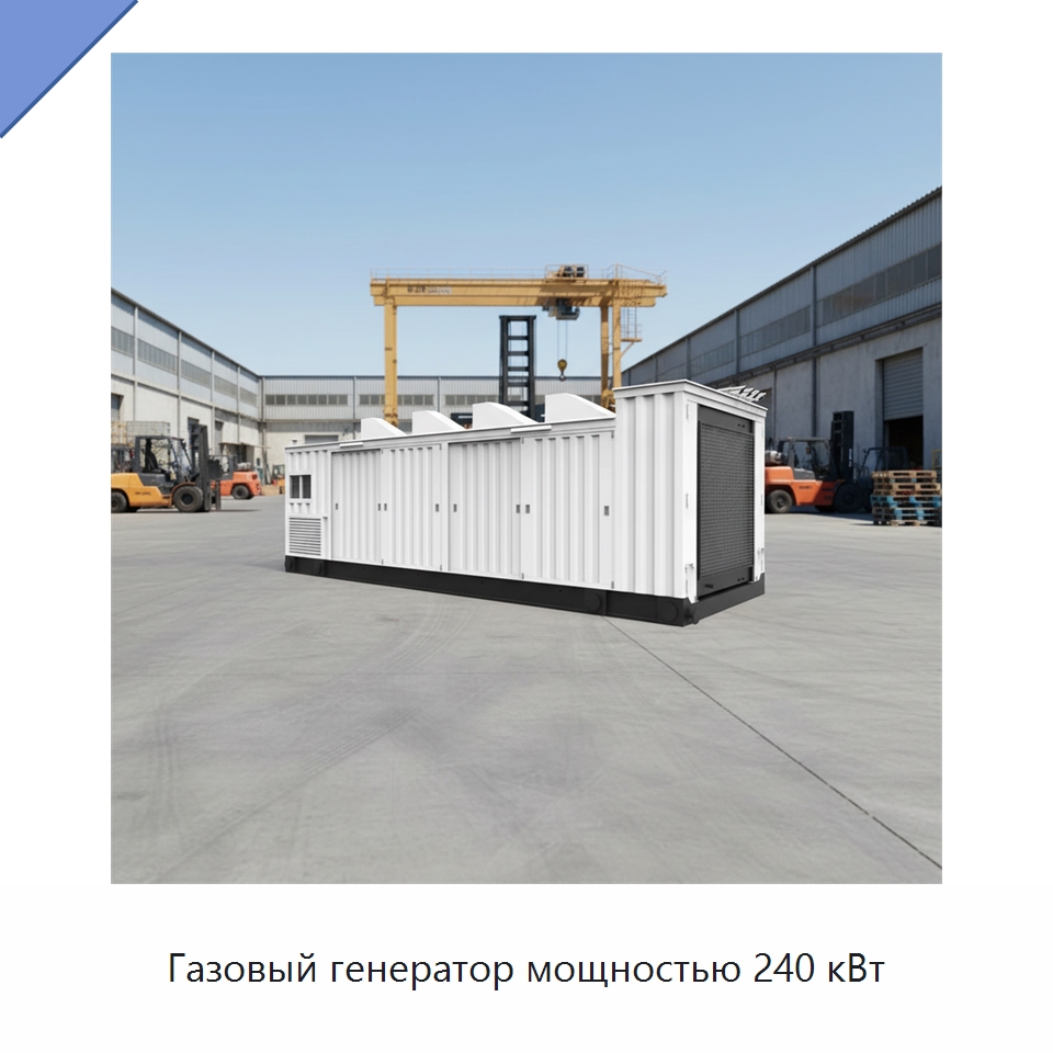 Газовый генератор мощностью 240 кВт — Газотурбинные генераторы