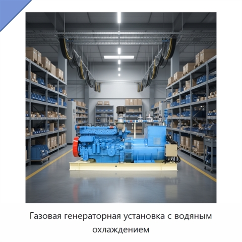 Газовая генераторная установка с водяным охлаждением