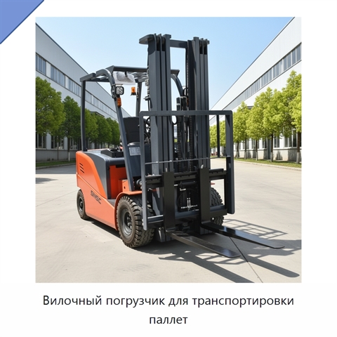 Вилочный погрузчик для транспортировки паллет